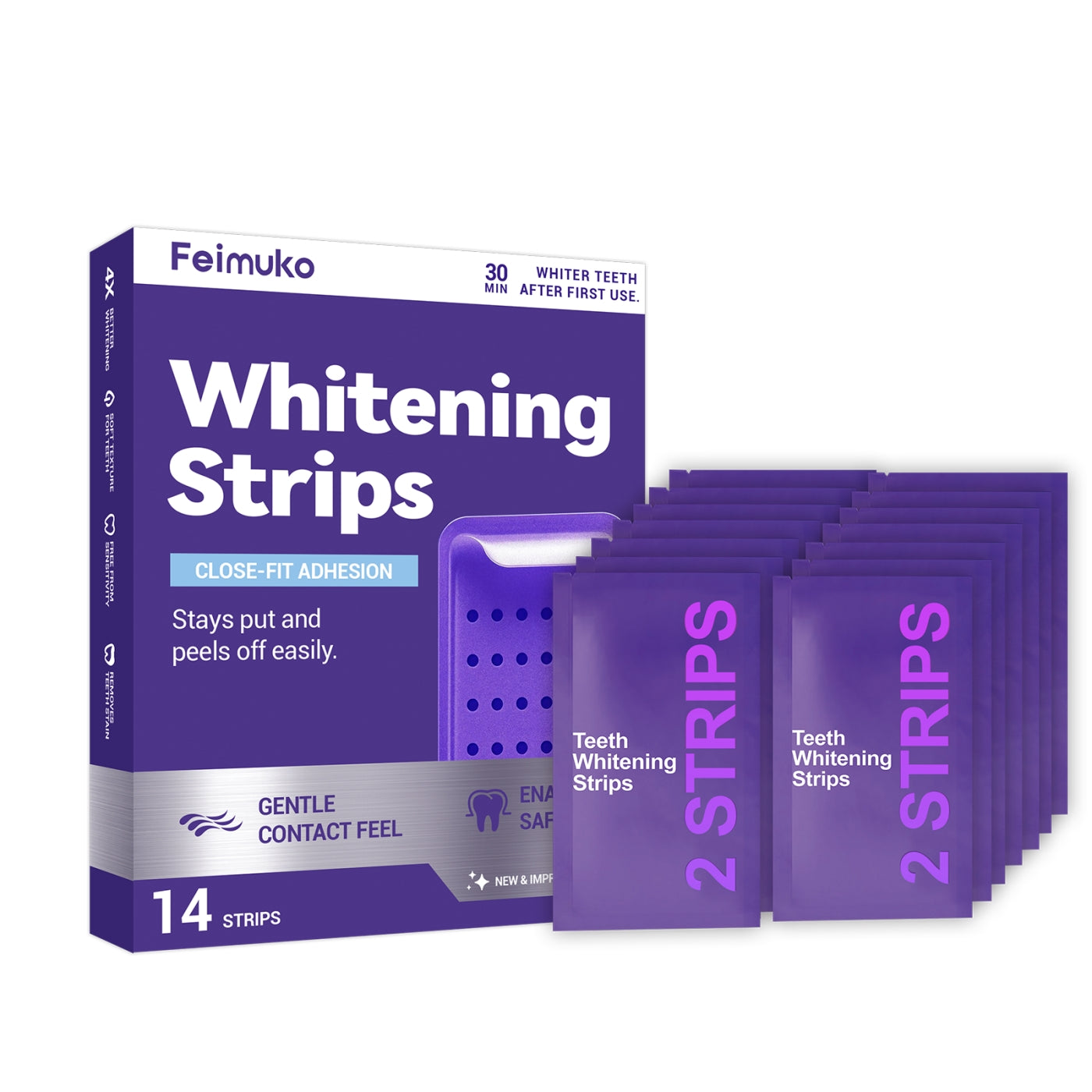 Purple Whitening And Stain-removing Tooth Plaster