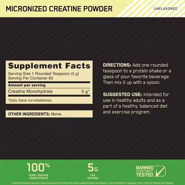 Micronized Creatine