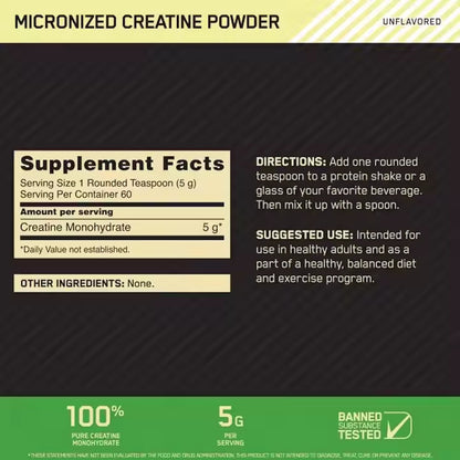 Micronized Creatine